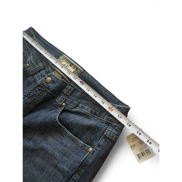 Christopher Webb Women’s Jeans 14/32  Dark Blue Straight Leg Embroidered - Picture 5 of 9
